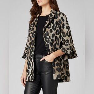 Frank Lyman Leopard Print Lightweight Swing Jacket – Size 6